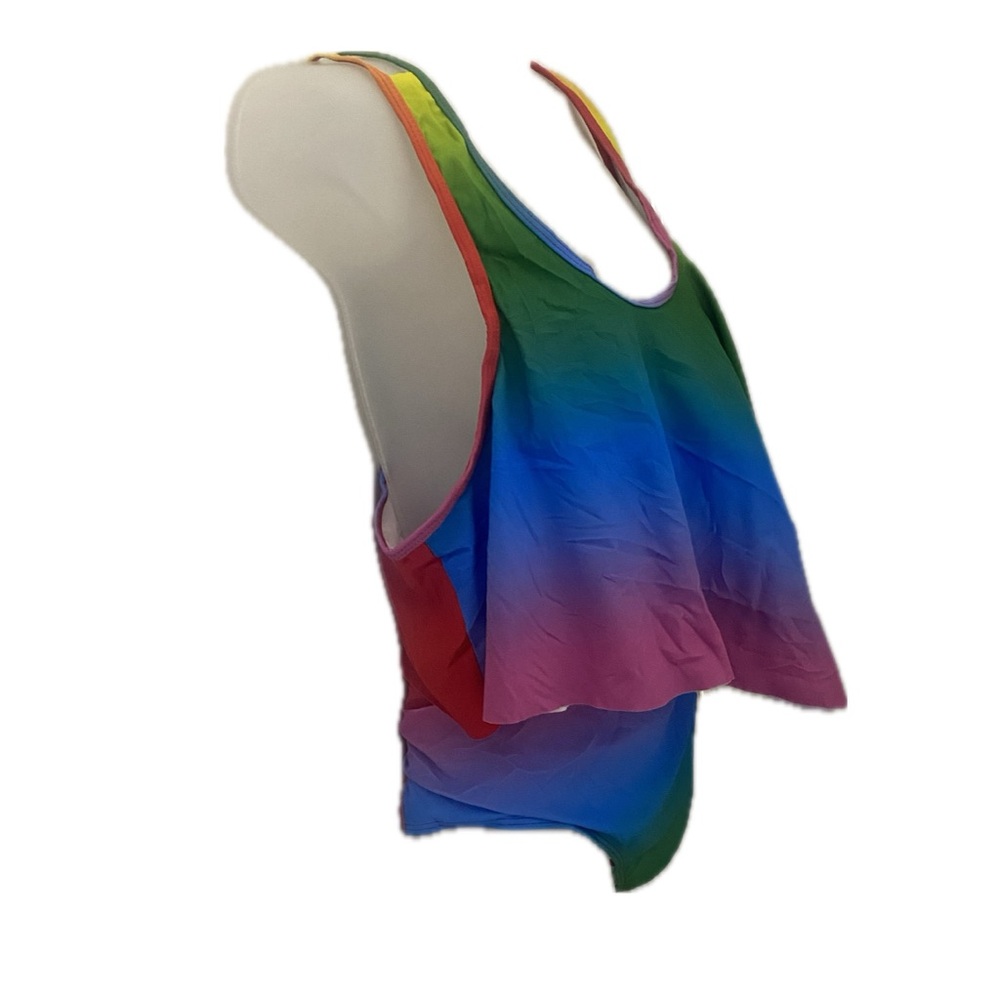 Rainbow Two Piece high waisted Swimsuit in XL - Picture 2 of 6